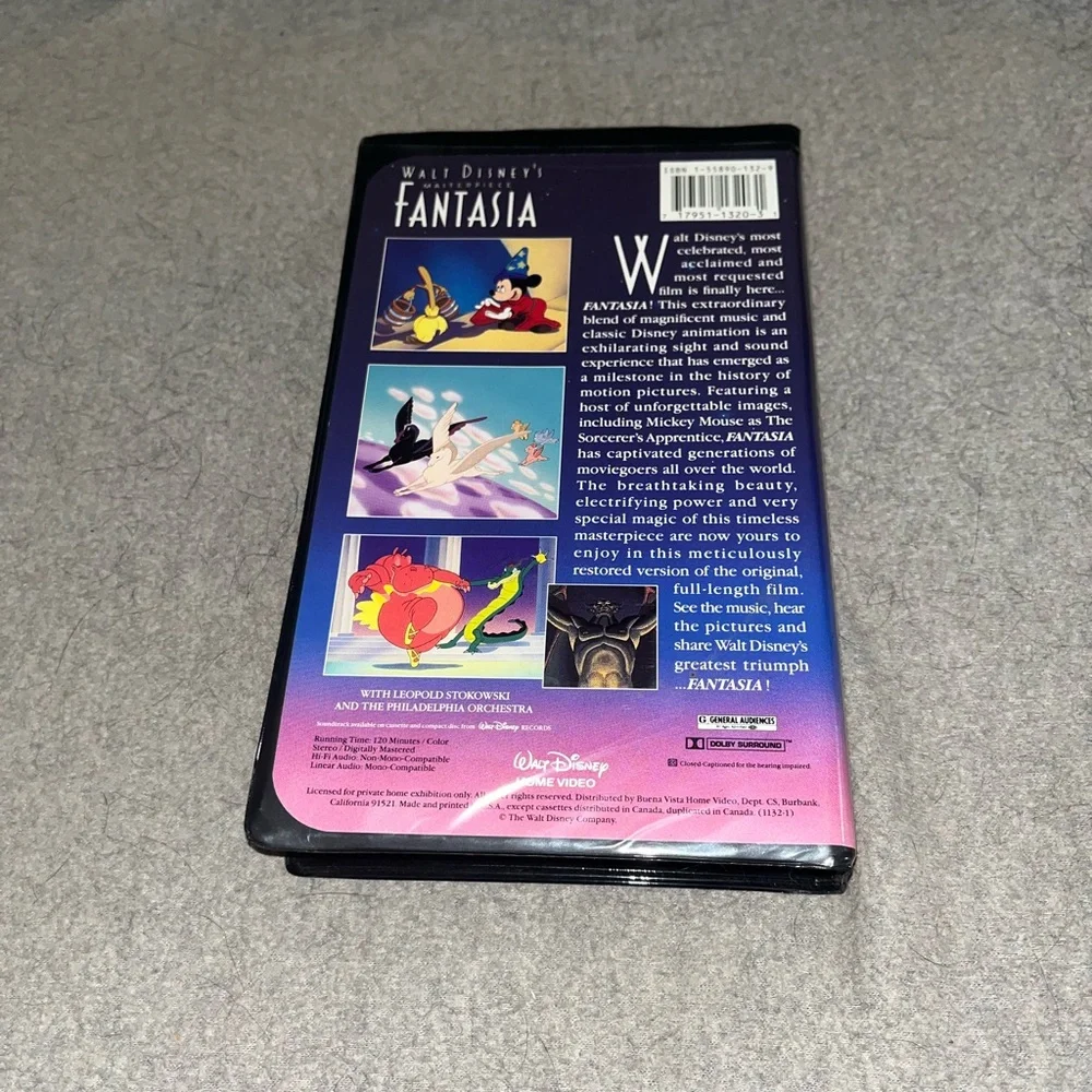 Disney’s Masterpiece Fantasia VHS Movie 1132